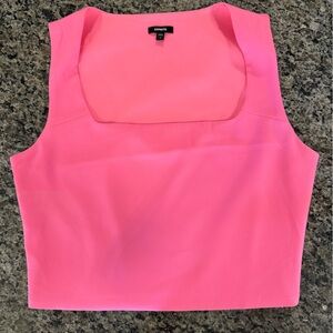 Express Vibrant Pink Crop Top
